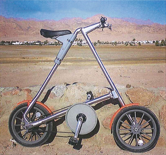 Видавший виды велосипед Марка Сандерса (рост >190 см)